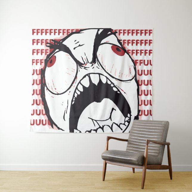 Tapiz memes rageguy fuuuuu (In situ (horizontal))
