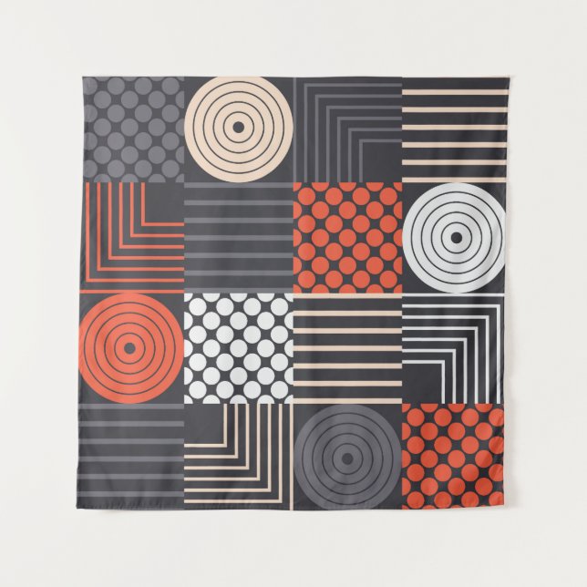 Tapiz Memphis Magic: Geometric Banner Fun (Anverso)