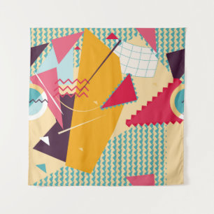 Tapiz Memphis Mood: Tendencia Geométrica Retro