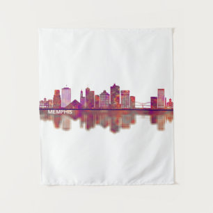 Tapiz Memphis Tennessee Skyline