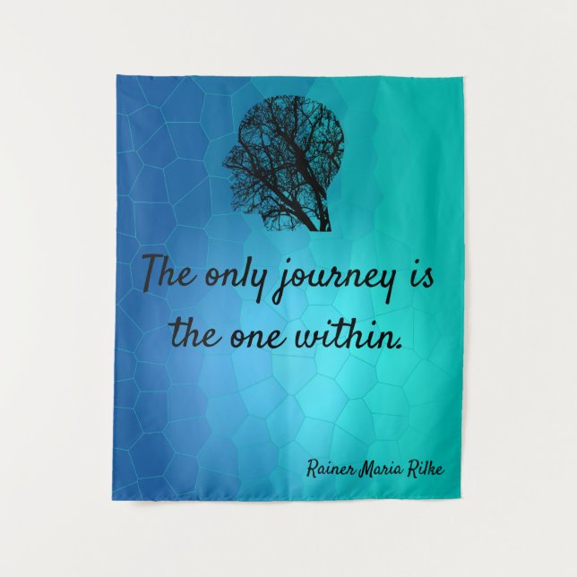 Tapiz Mensaje optimista Inspirador motivacional (Anverso)