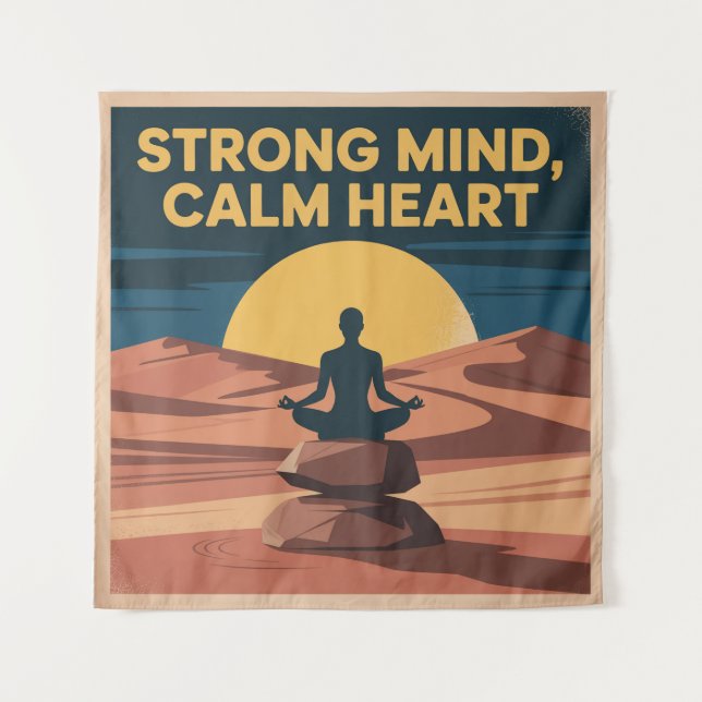 Tapiz Mente Fuerte, Corazón Tranquilo (Anverso)