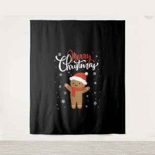 Tapiz Merry christmas gingerbread   cookie de navidades
