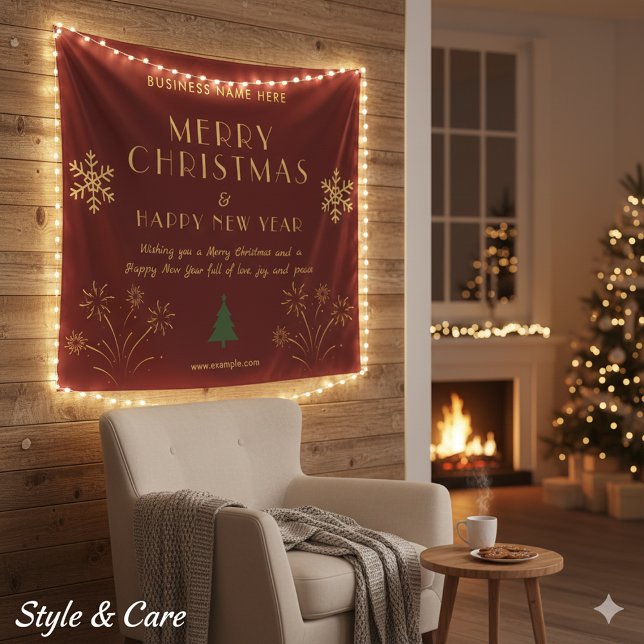 Tapiz Merry Christmas New Year Celebration Cozy Wall (Merry Christmas New Year Celebration Cozy Wall Tapestry)