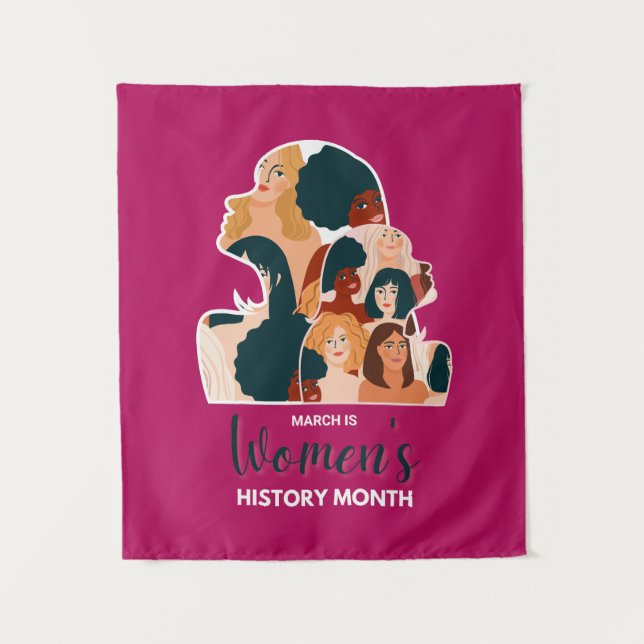 Tapiz Mes de la Historia de la Mujer 2026 (Anverso)