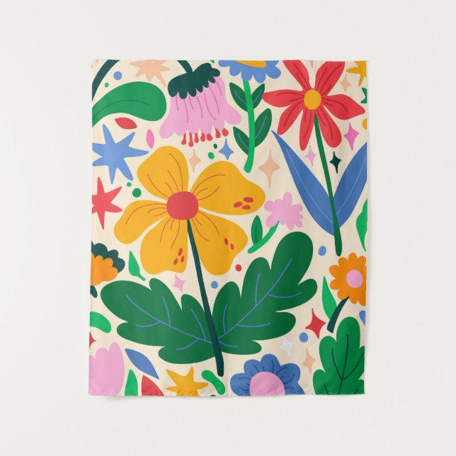 Tapiz Mezcla de flores (Anverso)