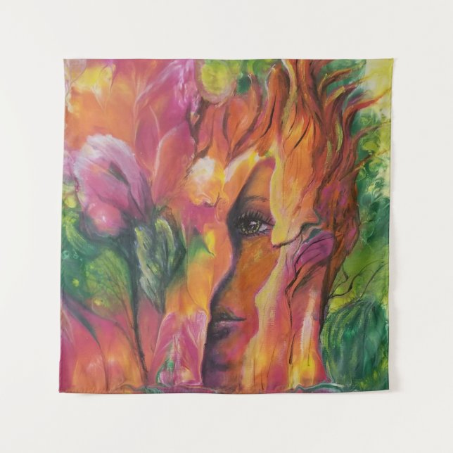 Tapiz Mezclando en el Naranja (Anverso)