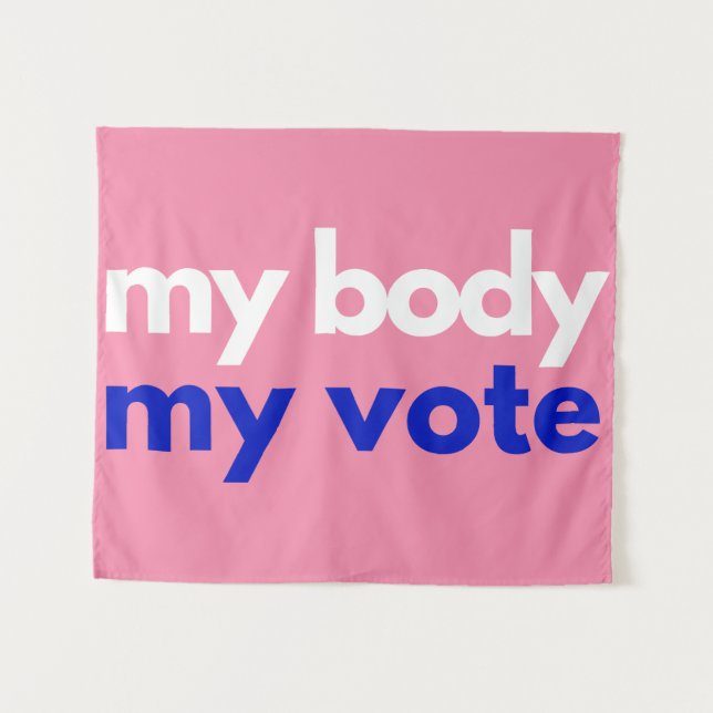 Tapiz Mi cuerpo mi voto Roevember (Anverso (horizontal))