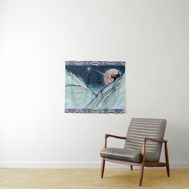 Tapiz Mi futuro hogar en el espacio (In situ (horizontal))