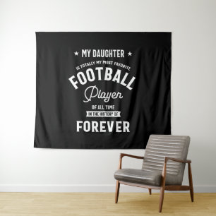 Tapiz Mi hija es mi jugador de fútbol favorito