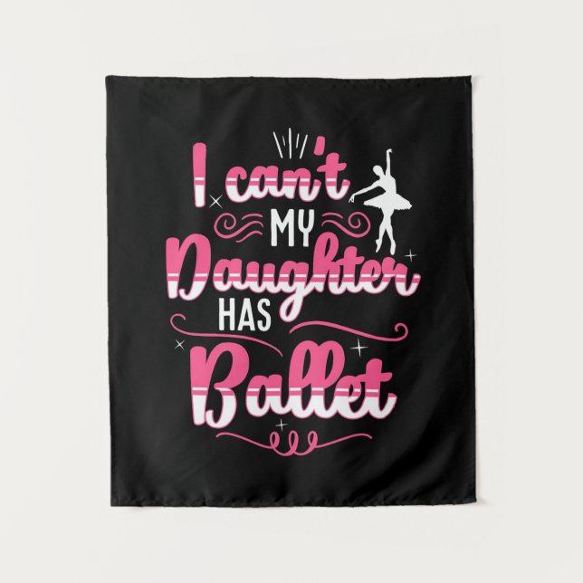 Tapiz Mi hija tiene baile de ballet (Anverso)