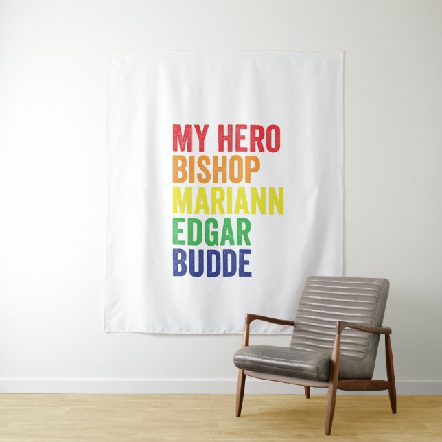 Tapiz Mi Obispo Héroe Mariann Edgar Budde Trans LGBT (In situ)