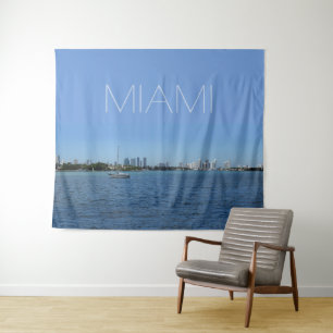 Tapiz Miami Skyline sin tu texto