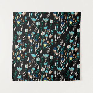 Tapiz minifloralabstract sin soldadura, fondo, flor, de