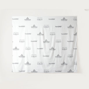 Tapiz Minimalista personalizado Tres Logotipos Fondo Cor