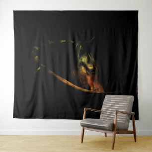 Tapiz Mirada Majestuosa: Retrato de Caballo de Arte Fino