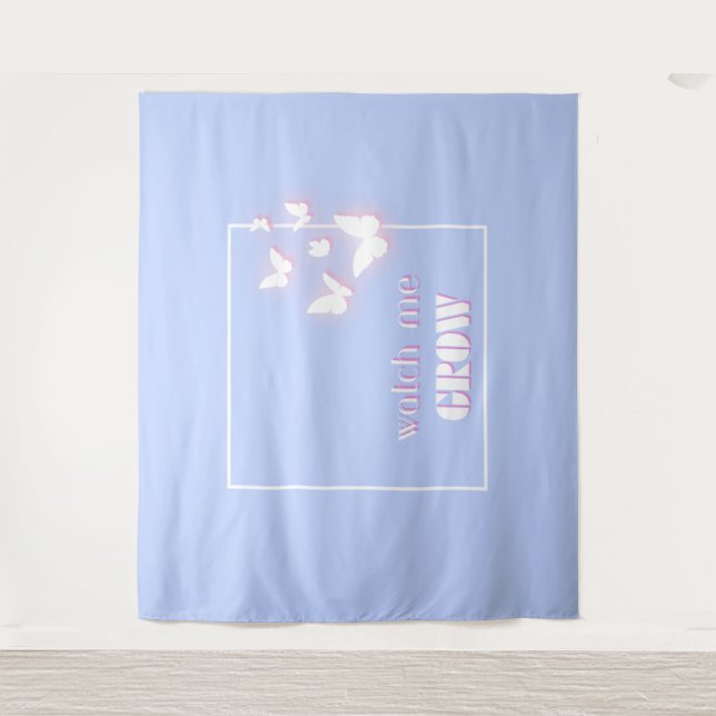 Tapiz Mírame crecer, Motivacional, Inspirador, Preppy (Anverso)