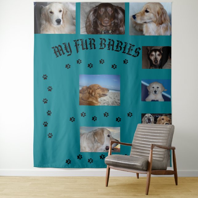 Tapiz Mis cuatro bebés con pinturas (In situ)