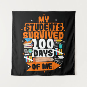 Tapiz Mis estudiantes sobrevivieron 100 días conmigo