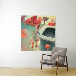 Tapiz Miss Meow - Serie nocturna de bares