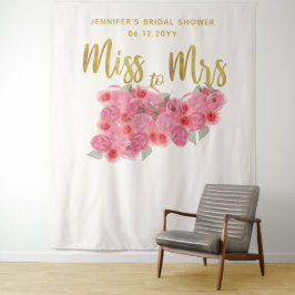 Tapiz Miss Muro de Rosas Boho Moda Bridal Backdrop