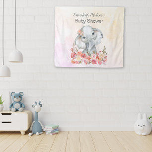 Tapiz Moda de Elephant Baby Shower Boho