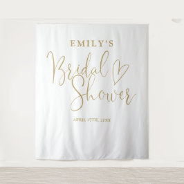 Tapiz Moda Dorada Bridal Shower Foto de fondo