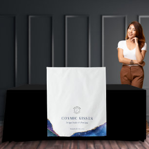 Tapiz Moda Galaxy Stars Business Logo Name Event Runner