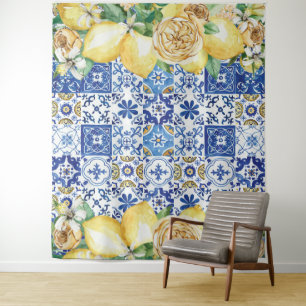 Tapiz Moda Lemon Floral Mosaicos Mediterráneos