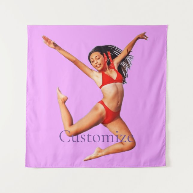 Tapiz Modelo de baile bikini Thunder_Cove (Anverso)