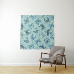 Tapiz Modelo del teñido anudado de cangrejos