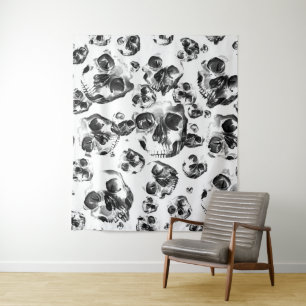 Tapiz Modelo esquelético del arte del cráneo de los