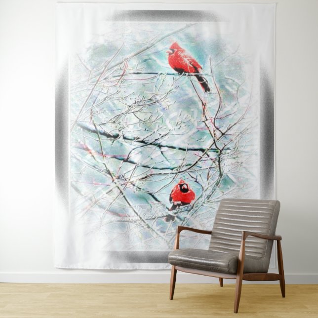 Tapiz Modelos de aves: Vida cardinal 01-01 (In situ)