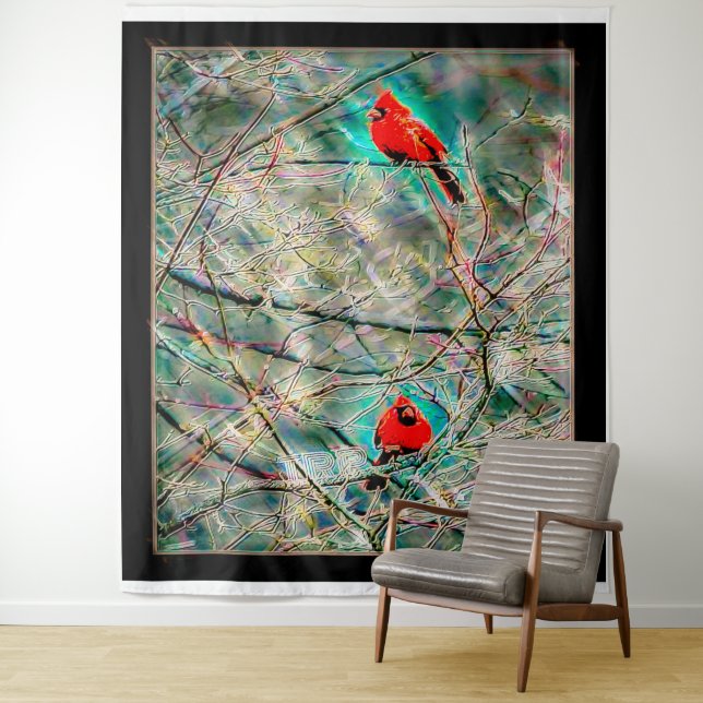 Tapiz Modelos de aves: Vida cardinal 01-02 (In situ)