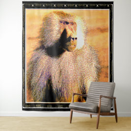 Tapiz Modelos primarios: Hamadryas baboon 01