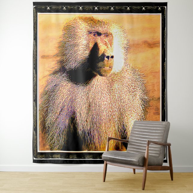 Tapiz Modelos primarios: Hamadryas baboon 01 (In situ)