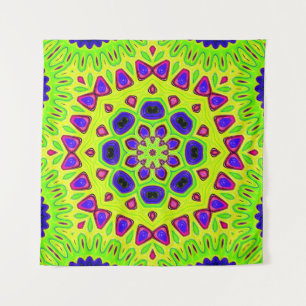 Tapiz Modern floral pattern. Raster illustration. Persia