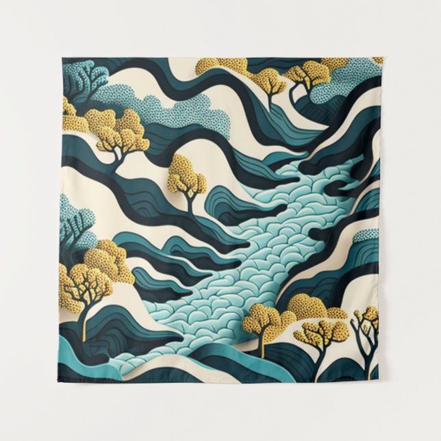 Tapiz Modern Landscape (Anverso)