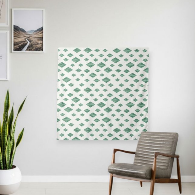 Tapiz Modern Style Tapestry with Geometric Diamond Print (Subido por el creador)