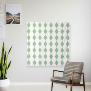 Tapiz Modern Style Tapestry with Geometric Diamond Print