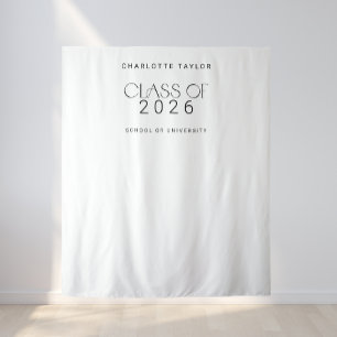 Tapiz Moderna Clase Fete de 2025 Grad Photo Backdrop