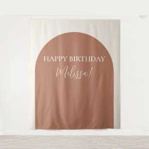 Tapiz Moderna foto de cumpleaños feliz Minimalista
