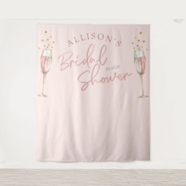 Tapiz Moderna moda caligrafía champán flautas fondo