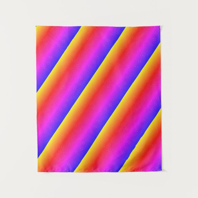 Tapiz MODERNAS LÍNEAS DE Mandala - ROSA NARANJA DE PURPL (Anverso)