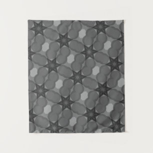 Tapiz MODERNO COLOR DE Mandala TAPESTRÍA DE ESTRELLA GRI