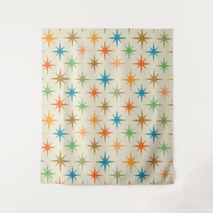 Tapiz Moderno colorido estallido de estrella atómica de 