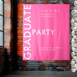 Tapiz Moderno fondo de graduación personalizado de color