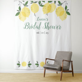 Tapiz Moderno Lemons Bridal Shower Photo Booth Fondo