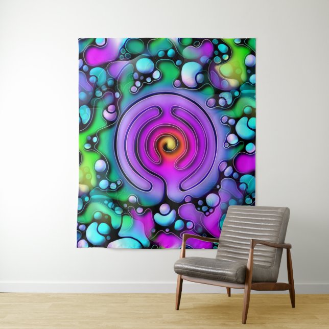 Tapiz Modos de vida - Patrón de arte neurográfico 2 (In situ)