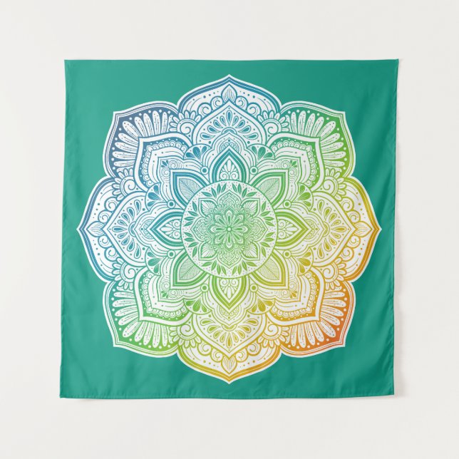 Tapiz Momijigari Mandala Tapestry (Anverso)